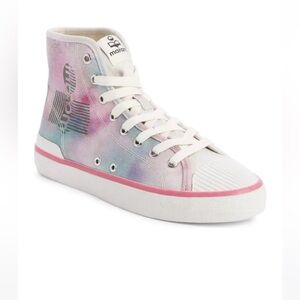 Isabel Marant Tie Dye Canvas High Top Sneakers